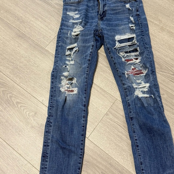 American Eagle Distressed Athletic Skinny Women's Jeans 28x30 - Picture 5 of 9